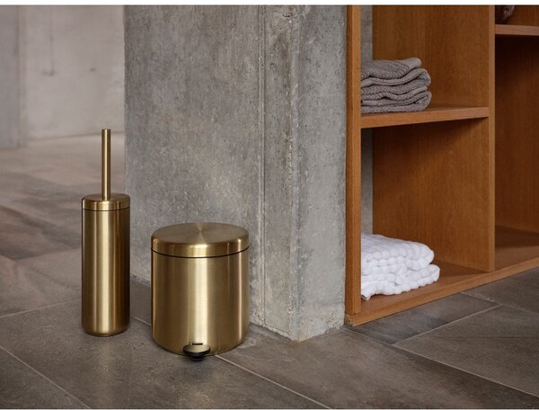 Кошче за боклук с педал от неръждаема стомана в месингов цвят 4 l Ume Brass – Zone