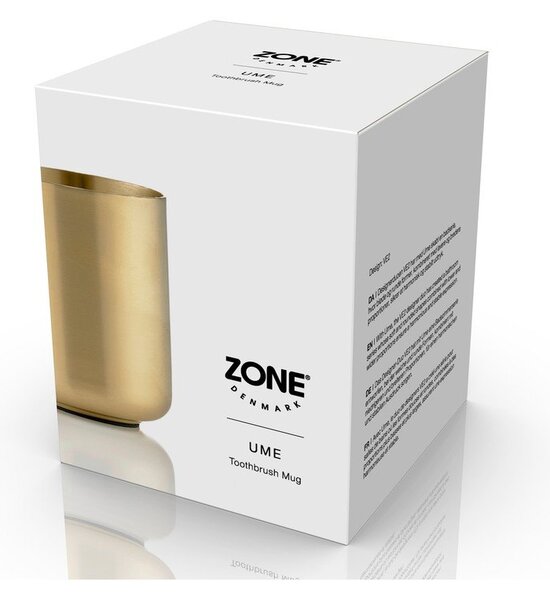Чаша за четки за зъби от неръждаема стомана в месингов цвят Ume Brass – Zone