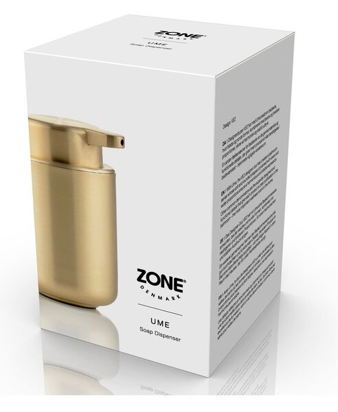 Диспенсер за сапун от неръждаема стомана в месингов цвят 250 ml Ume Brass – Zone