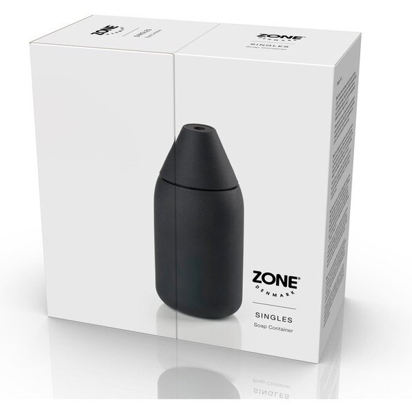 Черен силиконов диспенсер за сапун 300 ml Singles – Zone