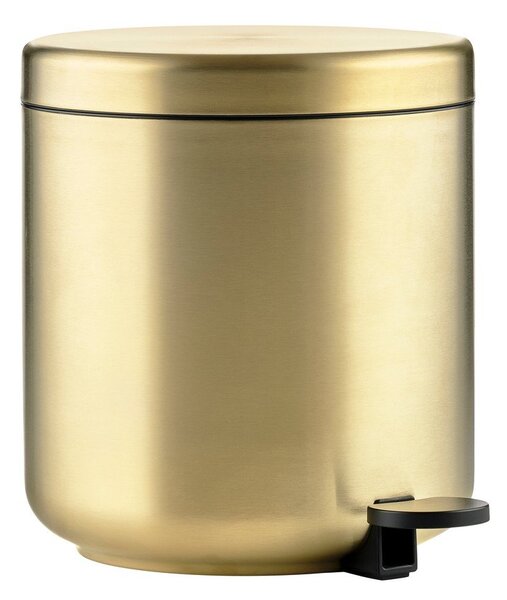 Кошче за боклук с педал от неръждаема стомана в месингов цвят 4 l Ume Brass – Zone