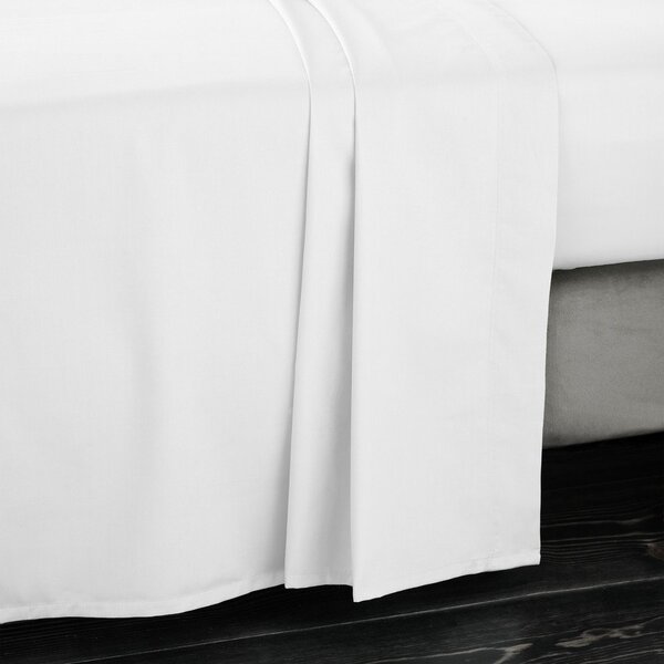 Бял чаршаф от памучен сатен 180x260 cm Cotton Sateen – Bianca
