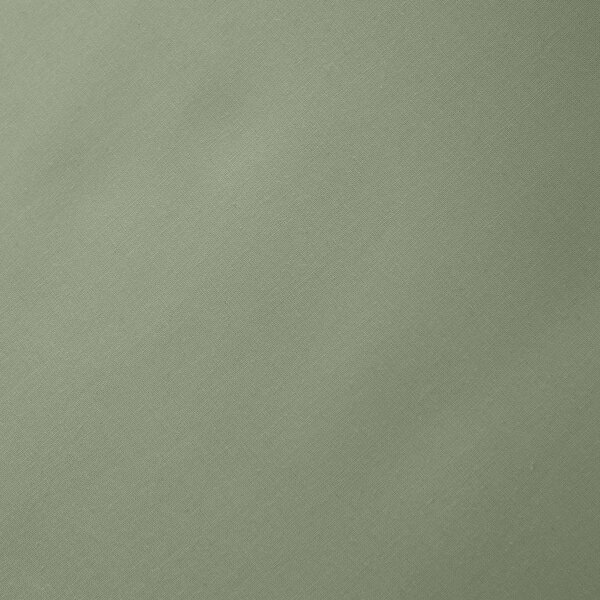 Зелен еластичен чаршаф от памук перкал 90x190 cm Cotton Percale – Bianca