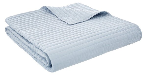 Синьо капитонирано покривало за легло 230x220 cm Quilted Lines – Bianca
