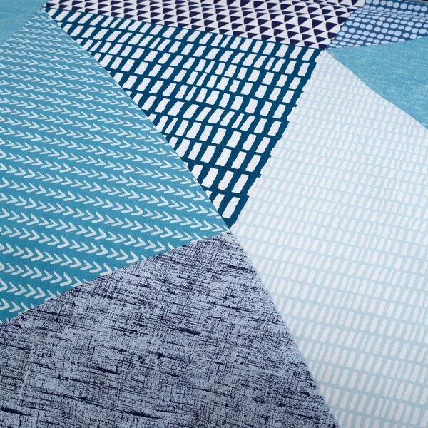 Тюркоазено двойно спално бельо 200x200 cm Larsson Geo – Catherine Lansfield