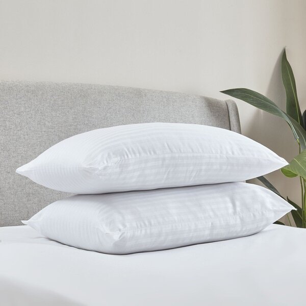 Пълнеж за възглавница 2 бр. 48x74 cm Hotel Satin Stripe – Catherine Lansfield