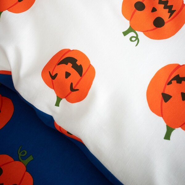 Синьо -оранжево единично спално бельо 135x200 cm Halloween Pumpkins – Catherine Lansfield