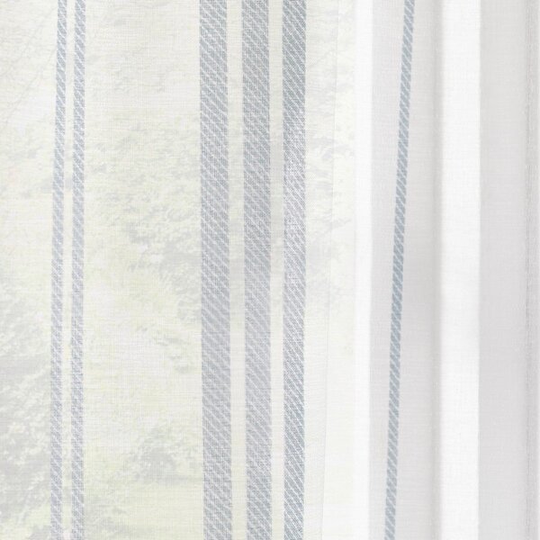 Бяла завеса от воал 140x229 cm Harbour Stripe – Catherine Lansfield