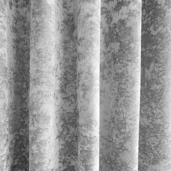 Сиви пердета в комплект от 2 бр. 168x137 cm Crushed Velvet – Catherine Lansfield