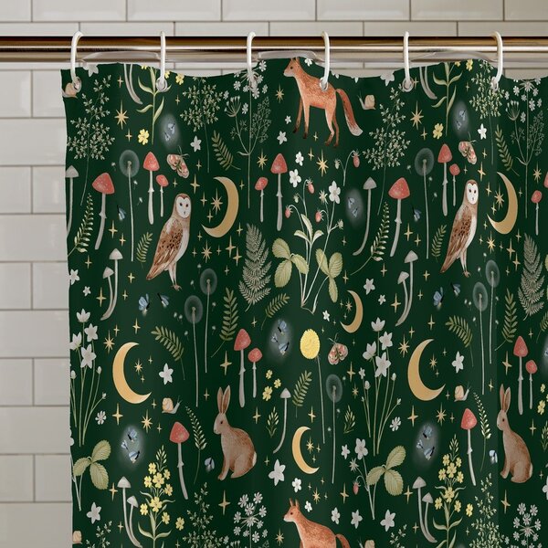 Завеса за душ 180x180 cm Enchanted Twilight Animals – Catherine Lansfield