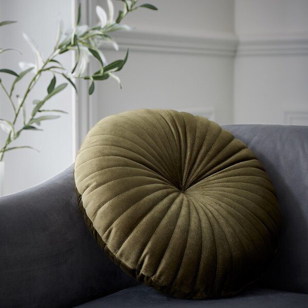 Кадифена декоративна възглавница ø 40 cm Round Soft Touch – Catherine Lansfield