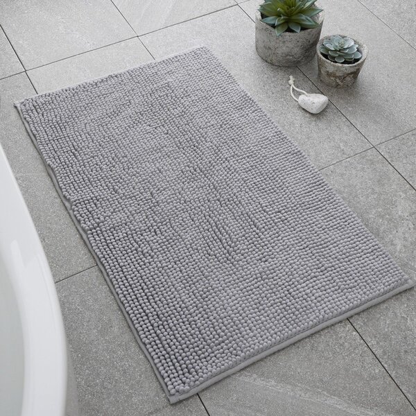 Сив килим за баня 50x80 cm Bobble – Catherine Lansfield
