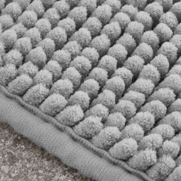 Сив килим за баня 50x80 cm Bobble – Catherine Lansfield