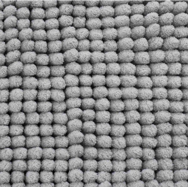 Сив килим за баня 50x80 cm Bobble – Catherine Lansfield