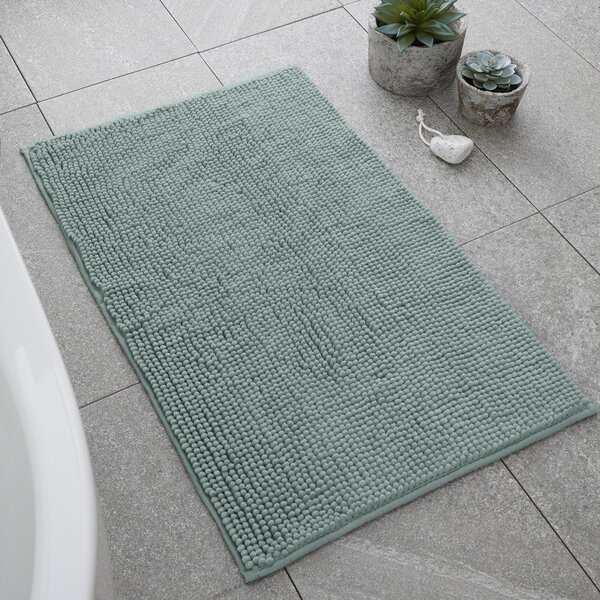 Зелен килим за баня 50x80 cm Bobble – Catherine Lansfield