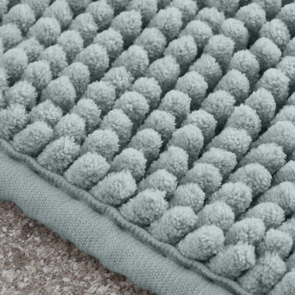 Зелен килим за баня 50x80 cm Bobble – Catherine Lansfield