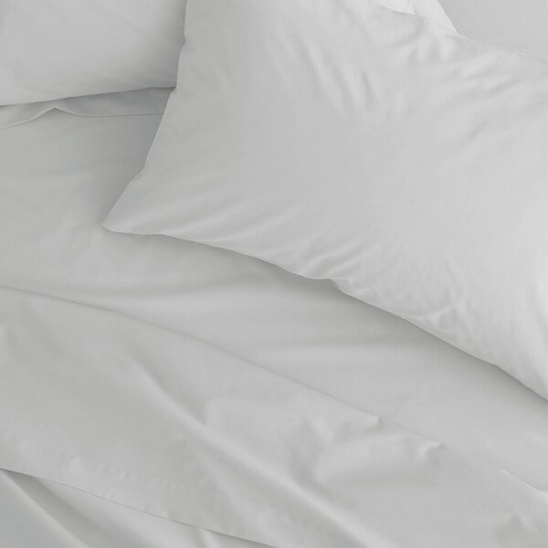 Бял чаршаф от перкал 180x260 cm Easy Iron Percale – Catherine Lansfield