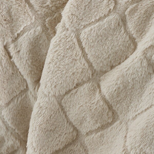 Бежово одеяло от микроплюш 130x170 cm Cosy Diamond – Catherine Lansfield