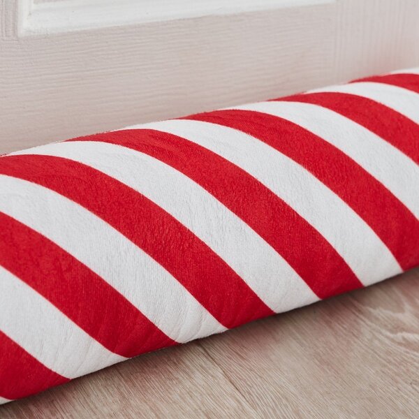Червено-бяло уплътнение за врата 20x90 cm Candy Cane – Catherine Lansfield