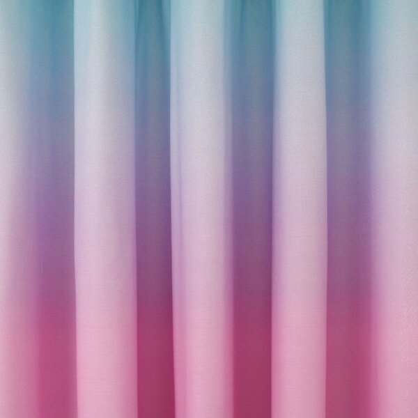 Розова-лилава детска завеса 2 бр. 168x183 cm Ombre Rainbow Clouds – Catherine Lansfield
