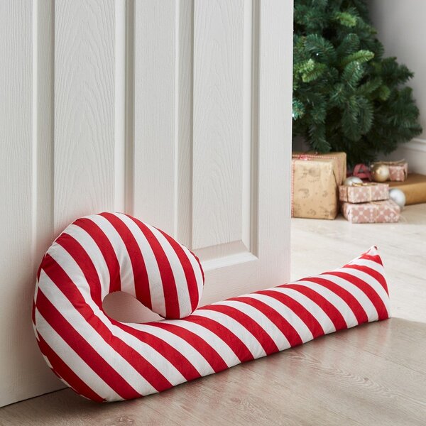 Червено-бяло уплътнение за врата 20x90 cm Candy Cane – Catherine Lansfield