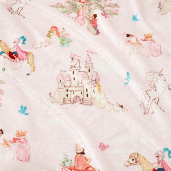 Розово бебешко одеяло от микроплюш 150x200 cm Fairytale – Belle & Boo