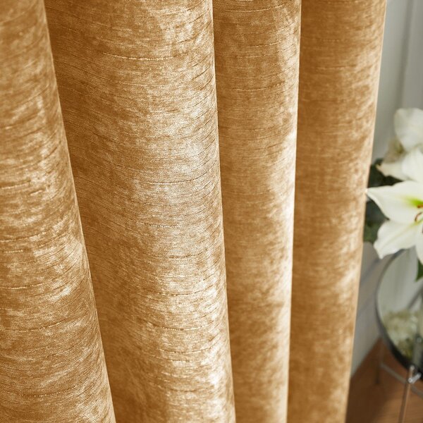 Жълти термо пердета в комплект от 2 бр. от шенил 168x229 cm Selene Luxury Chenille – Hyperion
