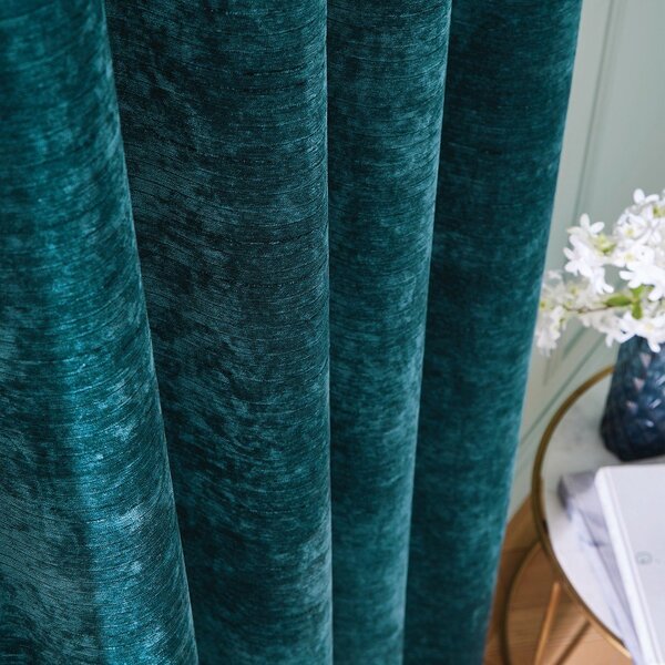 Тюркоазени термо пердета в комплект от 2 бр. от шенил 168x229 cm Selene Luxury Chenille – Hyperion