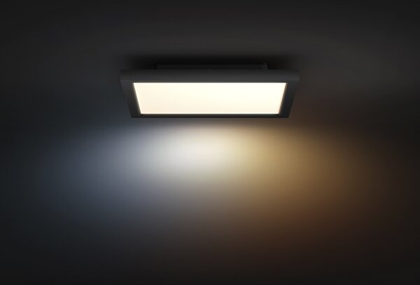 Philips - димируемо таванно осветително тяло Hue AURELLE LED/19W/230V 30x30 cm черно