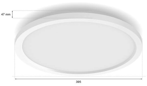 Philips - димируема LED таванна лампа Hue AURELLE LED/21W/230V Ø 39,5 см бяла