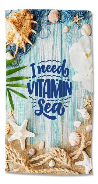 Кадифена плажна кърпа 100x180 cm Vitamin Sea – Good Morning