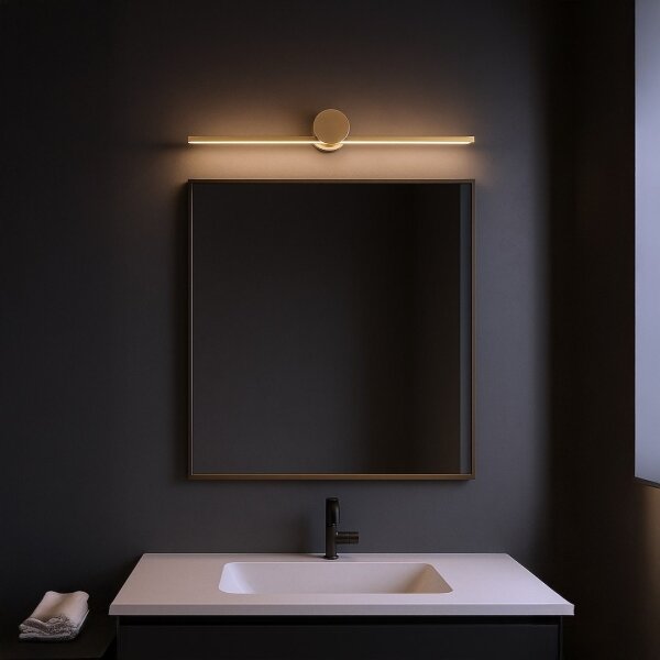 LED осветление за огледало за баня ARTIST LED/9W/230V 60 см IP44 златно