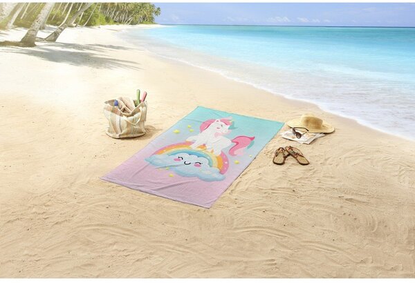 Детска кадифена плажна кърпа 75x150 cm Sweety – Good Morning