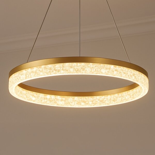 LED полилей на кабел GALA LED/25W/230V Ø 50 см златист