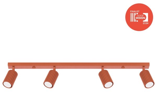 Brilagi - LED точково осветително тяло CRESTO 4xGU10/10W/230V червено