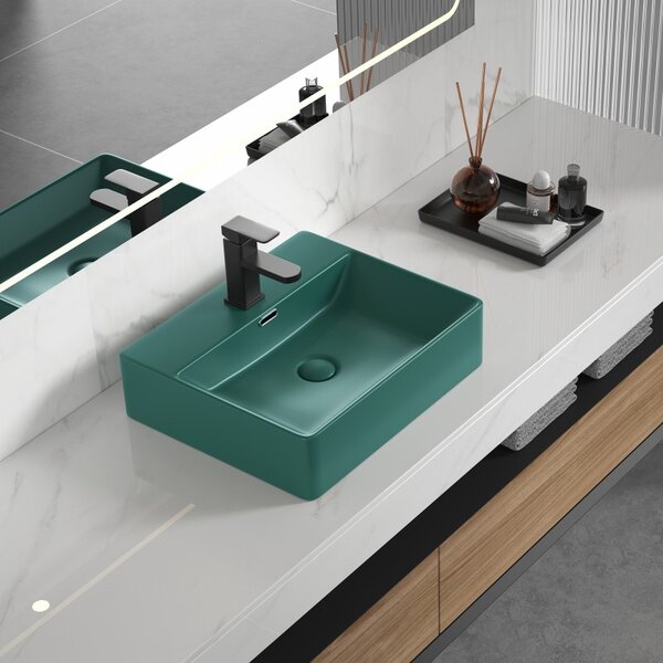 ПОРЦ. УМИВАЛНИК ЗЕЛЕН МАТ 5042GREEN