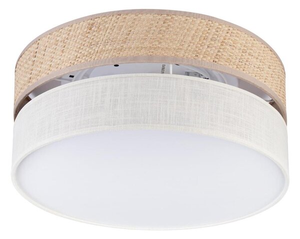 Плафон SIRJA DOUBLE BOHO 2xE14/15W/230V, диаметър 35 см, бежово/кремаво