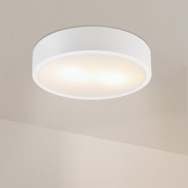 Плафон NATURAL 3xE27/15W/230V Ø 37,5 cm, цвят бор/бял