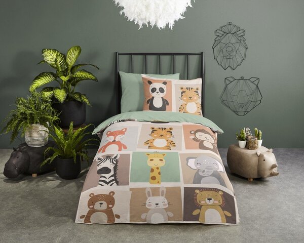 Единично удължено детско спално бельо от микрофибър 140x220 cm Ranger – Good Morning
