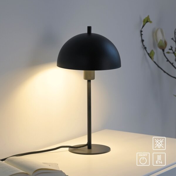 Schöner Wohnen 11726-18 - Настолна лампа ALI 1xE14/15W/230V черна