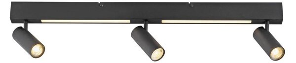 Schöner Wohnen 11794-18 - LED точково осветително тяло DANTE 3xGU10/10W+LED/14,4W черно
