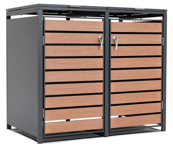 Корпус за 2 контейнера за отпадъци 120l или 240l Bremen CoverTech