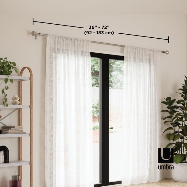 Стоманен разтегателен корниз 91 - 183 cm Ella - Umbra