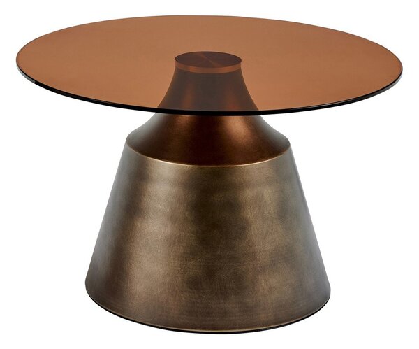 Кафява стоманена кръгла масичка за кафе ø 70 cm Dunsley – Actona