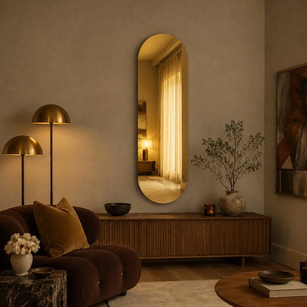 Огледало със златиста обработка на стъклото Pure R58
