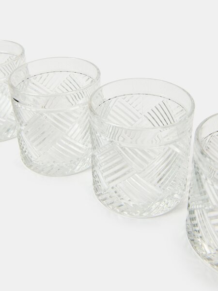 Sinsay - Чаши с декоративни улеи 4 pack - clear