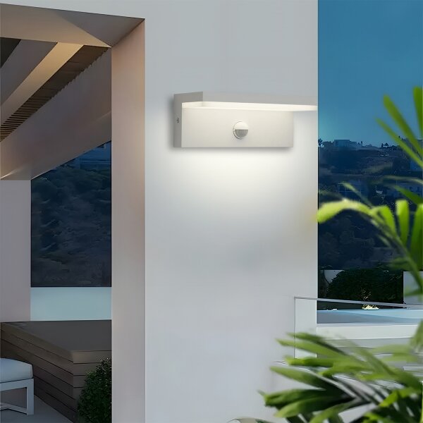 Brilagi -LED Външна стенна лампа с сензор TESSI LED/10W/230V бяла IP54