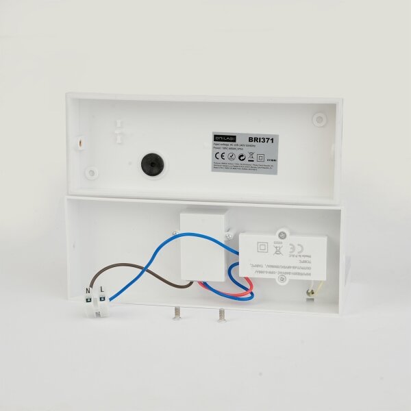 Brilagi -LED Външна стенна лампа с сензор TESSI LED/10W/230V бяла IP54