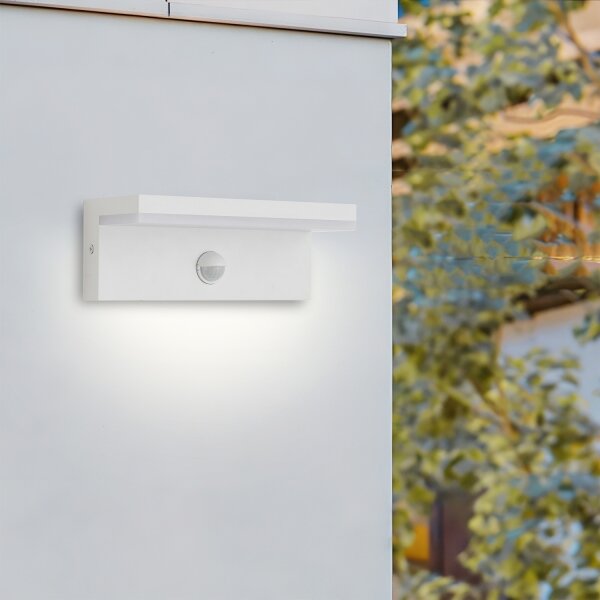 Brilagi -LED Външна стенна лампа с сензор TESSI LED/10W/230V бяла IP54