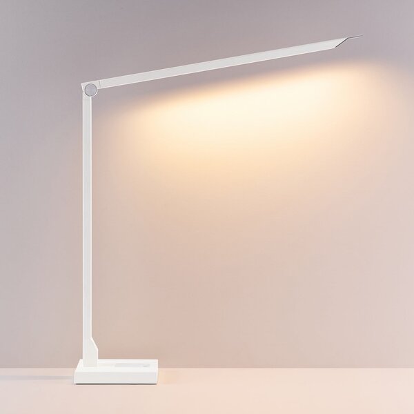 Molto Luce LED лампа за бюро FLOYD ACCU, бяла, 55 см, CCT, с регулиране на яркостта, Затъмняване, Бял, кабинет / офис, Алуминий, Модерен